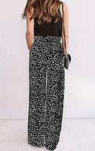 Load image into Gallery viewer, ECOWISH Womens Palazzo Pants Wide Leg Trousers with Pockets High Waist Casual Loose Flowy Pants with Belt Coffee Small
