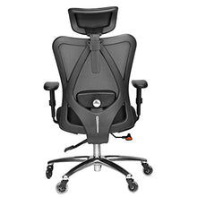 Load image into Gallery viewer, Duramont Ergonomic Adjustable Office Chair with Lumbar Support and Rollerblade Wheels - High Back with Breathable Mesh - Thick Seat Cushion - Adjustable Head &amp; Arm Rests, Seat Height - Reclines
