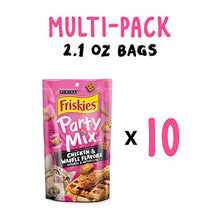 Load image into Gallery viewer, Purina Friskies Party Mix Cat Treats, Chicken &amp; Waffle, 2.1 Ounce (Pack of 10)
