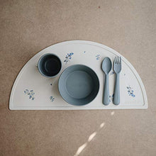 Load image into Gallery viewer, mushie Silicone Placemat for Kids | BPA-Free Non-Slip Design (Lilac Flowers)
