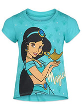 Load image into Gallery viewer, Disney Princess Belle Ariel Cinderella Jasmine Little Girls 4 Pack Graphic T-Shirts 6X
