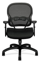 Load image into Gallery viewer, The HON Company BSXVL712MM10 HON Wave Mid-Back Mesh Office or Computer Chair with Adjustable Arms, Black (VL712)
