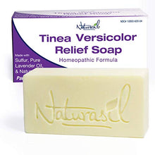 Load image into Gallery viewer, Naturasil Homeopathic Remedies Tinea Versicolor 10% Sulfur Soap | Also Helps to Relieve Candida &amp; Onychomycosis- 4 Ounce Bar
