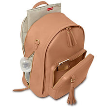 Load image into Gallery viewer, Skip Hop Diaper Bag Backpack: Greenwich Multi-Function Baby Travel Bag with Changing Pad and Stroller Straps, Vegan Leather, Caramel
