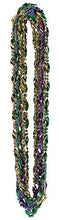 Load image into Gallery viewer, Beistle Swirl Beaded Necklaces 12 Piece Mardi Gras Party Supplies, 33", Gold/Green/Purple
