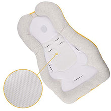 Load image into Gallery viewer, MASCARRY Portable Newborn Baby Head Support, Baby Bed Mattress, Infant Sleep Positioner, Untra Soft and Breathable Baby Bed Pillow for Newborn Baby and Infant, Infant Co Sleeper (Beige)
