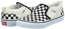 Load image into Gallery viewer, Vans' Boys' Asher Checkered Slip On Sneaker Blk/NAT 6 Medium US
