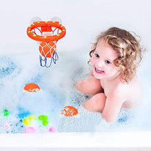 Load image into Gallery viewer, Addmos Baby Bath Toys, Fun Basketball Hoop &amp; Balls Set Bathtub Toys for Boys Girls Kid &amp; Toddler Bath Toys Gift Set 3 Balls Included
