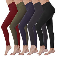 Load image into Gallery viewer, VALANDY High Waisted Yoga Pants Stretch Tummy Control Athletic Workout Running Leggings for Women Reg&amp;Plus Size
