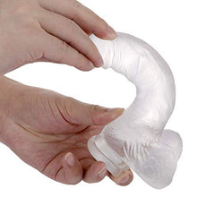 Load image into Gallery viewer, Realistic Dildos Feels Like Skin, 7.3 Inch Clear Dildo with Suction Cup for Hands-Free Play, Body-Safe Material and Adult Sex Toys for Women
