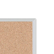 Load image into Gallery viewer, U Brands Cork Bulletin Board, 17 x 23 Inches, Silver Aluminum Frame (020U00-01)
