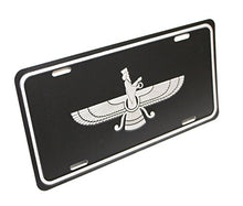 Load image into Gallery viewer, Mehr Persian Empire Embossed Aluminum License Plate - Made in USA - Achaemenid Empire Symbol - Farvahar
