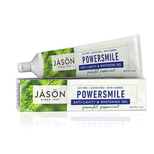 Load image into Gallery viewer, Jason Powersmile Anti-Cavity &amp; Whitening Gel, Powerful Peppermint, 6 Oz

