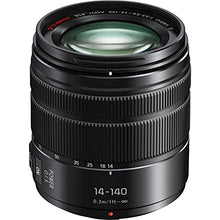 Load image into Gallery viewer, Panasonic Lumix G Vario 14-140mm Telephoto Zoom Lens with F3.5-5.6 II ASPH, Mirrorless Micro Four Thirds Mount and Power O.I.S. - H-FSA14140 (Upgraded USA Black)
