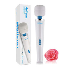 Load image into Gallery viewer, Helisun Magic Massager Rechargeable Cordless Wand Massager USB Charging 8 Speeds and 20 Frequencies Handheld Electric Back Massagers for Neck and Back Quiet
