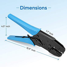 Load image into Gallery viewer, Crimping Tool+200 PCS Heat Shrink Butt Connectors Kit, AWG 24 – 10 4 Sizes Butt Splice
