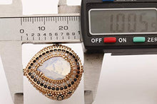 Load image into Gallery viewer, Turkish Handmade Jewelry Drop Shape Pear Cut Moonstone and Round Cut Black Onyx Topaz 925 Sterling Silver Ring Size Option
