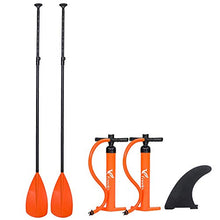 Load image into Gallery viewer, Freein 14' Inflatable Paddle Board | Large Multi Person Inflatable Stand Up SUP |6” Thick| Party Board and Bundle Accessory Pack | Stable Wide Stance | Up to 820 lbs
