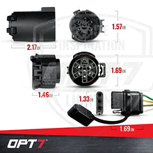 Load image into Gallery viewer, OPT7 7 to 4 Pin Tailgate Trailer Light Connector Adapter Extension- 4 FT
