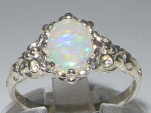 Load image into Gallery viewer, 925 Sterling Silver Natural Opal Womens Band Ring - Size 5
