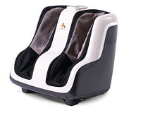 Load image into Gallery viewer, Human Touch Reflex SOL Foot and Calf Relaxation Shiatsu Massager with Heat and Vibration- Patented Technology - Extended Height, Adjustable Tilt Base with Under Foot Massage Rollers, Black and White
