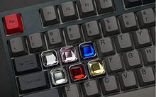 Load image into Gallery viewer, Mugen Custom Metal Yellow Gemstone Gem Keycaps for Cherry MX Switches - Fits Most Mechanical Gaming Keyboards - with Keycap Puller
