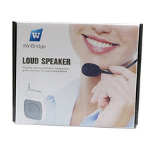 Load image into Gallery viewer, WinBridge WB001 Rechargeable Ultralight Portable Voice Amplifier Waist Support MP3 Format Audio for Tour Guides, Teachers, Coaches, Presentations, Costumes, Etc.-Black
