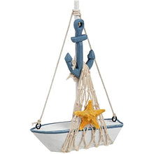 Load image into Gallery viewer, 4 Piece Set, Miniature Sailing Boat Model, Nautical Home Decor (4.4 x 6.8 x 1.25 in)
