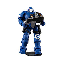 Load image into Gallery viewer, McFarlane Toys Warhammer 40,000 Ultramarines Reiver with Bolt Carbine &amp; Base 7" Action Figure
