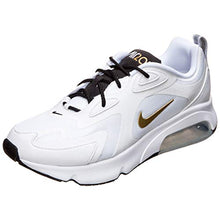 Load image into Gallery viewer, Nike Men's Air Max 200 Running Sneakers, White / Metallic Gold-black, 10.5
