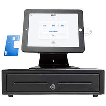 Load image into Gallery viewer, CarrieCathy Desktop Anti-Theft Security Kiosk POS Stand Holder Enclosure for 10.2" 2021 iPad 9th Gen 2020 iPad 8th Gen 2019 iPad 7th Gen, Flip &amp; 360° Swivel Design
