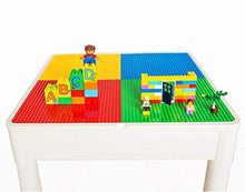 Load image into Gallery viewer, PlayBuild Kids 4 in 1 Play &amp; Build Table Set for Indoor Activity, Outdoor Water Play, Toy Storage &amp; Building Block Fun Includes 2 Toddler Chairs
