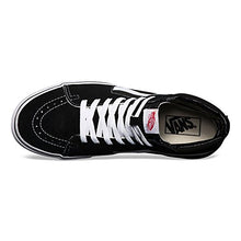 Load image into Gallery viewer, Vans SK8 Hi Unisex Black/White Sneakers Men/Women Shoes (9.5 Men/ 11.0 Women, Black)
