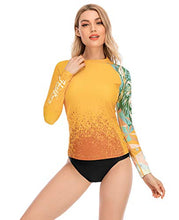 Load image into Gallery viewer, ADOREISM Womens Long Sleeve Rash Guard Compression UPF 50+ Swim Shirts Surf Swimsuit Top(King Kong,M)
