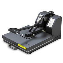 Load image into Gallery viewer, PowerPress Industrial-Quality Digital Sublimation Heat Press Machine for T Shirt, 15x15 Inch, Black

