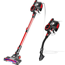 Load image into Gallery viewer, Vacuum Cleaner Super Suction Pet Hair Eraser 4 in 1 Bagless Upright Corded Stick Vacuum Easy Empty Dirt Bin Noise Free Lightweight&amp; Versatile Handheld Vacuum with LED Multiple Brush Corded Vacuum
