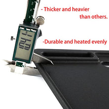 Load image into Gallery viewer, BAC460 Griddle Replacement Parts for Traeger Grill Accessories Traeger Ranger TFT18KLD Traeger Scout Pellet TFT18PLDO Portable Griddle Traeger Reversible Parts Black Top Grate Cast Iron Pan 1 Pack
