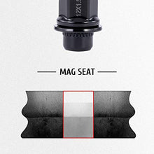 Load image into Gallery viewer, M12x1.5 Lug Nuts with Mag Seat, 13/16" 21mm Hex 1.46x1.18 in. Blackened Wheel Lug Nuts Compatible with Toyota Lexus Scion Isuzu, Set of 24
