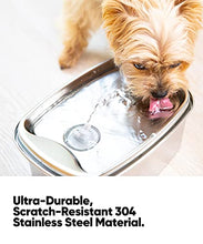 Load image into Gallery viewer, OlarHike Cat Water Fountain Stainless Steel, 67oz/2L Dog Water Bowl Dispenser Automatic Pet Water Fountain with Quiet Pump, Dishwasher Safe Design &amp; Adjustable Water Flow for Cats, Dogs
