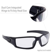 Load image into Gallery viewer, Uvex by Honeywell Hypershock Safety Glasses, Clear Frame with Red Mirror Lens &amp; Anti-Scratch Hardcoat (S2974)
