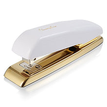 Load image into Gallery viewer, Swingline Stapler, Desktop Stapler, 20 Sheet Capacity, White/Gold (64701)
