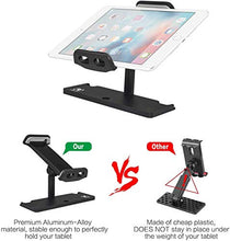 Load image into Gallery viewer, UZOPI Mavic Mini Air Pro Platinum Spark Accessories Tablet Holder – Aluminum Adjustable Remote Controller Bracket Mount Extender with Neck Lanyard Strap for 4-12 Inch Phone Tablets
