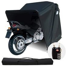 Load image into Gallery viewer, Quictent Heavy Duty Motorcycle Shelter Shed Cover Storage Garage Tent with TSA Code Lock &amp; Carry Bag, Small Size

