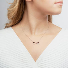 Load image into Gallery viewer, SUAVELL Infinity Heart Necklace. Sterling Silver Necklace Forever Jewelry. Infinity Necklace. Valentines Day Gifts for Her, Birthday Gifts for Women, Gifts for Girlfriend, Gifts for Wife Christmas
