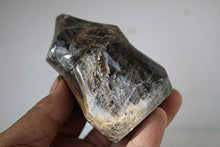 Load image into Gallery viewer, Crystal, 332G Natural Black Moonstone Crystal Healing Chakra Aura Torch Shape K12
