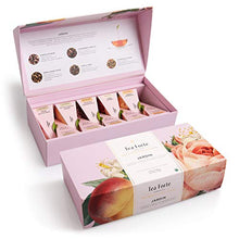 Load image into Gallery viewer, Tea Forte Jardin Organic Fruit, Herb and Flower Teas, Petite Presentation Box Tea Sampler Gift Set with 10 Handcrafted Pyramid Tea Bag Infusers
