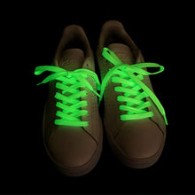 Load image into Gallery viewer, 5Chaos Neon Glow Shoelaces, Cool Funny Green Shoe Laces for Women Kids Girls Men, Fun Custom Shoestring with Aglets 1Pair (39" (100CM), Neon Green)
