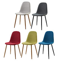 Load image into Gallery viewer, Versanora Minimalista Fabric Set Of 2 Chairs, White
