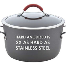 Load image into Gallery viewer, Rachael Ray 87633 Cucina Hard Anodized Nonstick Frying Pan Set / Fry Pan Set / Hard Anodized Skillet Set - 9.25 Inch and 11.5 Inch, Gray
