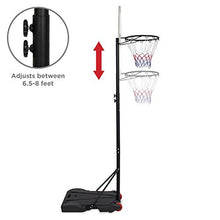 Load image into Gallery viewer, Best Choice Products Kids Portable Basketball Hoop w/Adjustable Height, Backboard and Wheels

